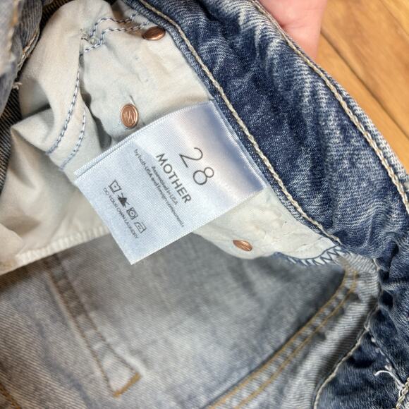 $288 MOTHER The Reifler Jeans Size 28 Early Blue Wash 100% Cotton Denim Pants - Picture 5 of 16
